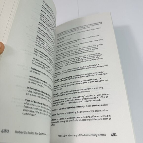 Robert's Rules for Dummies 4th Ed. by C. Alan Jennings PAPERBACK BOOK - Picture 6 of 12